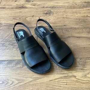 Sorel Ella II Slingback Women's Sandals - Black, Size 11